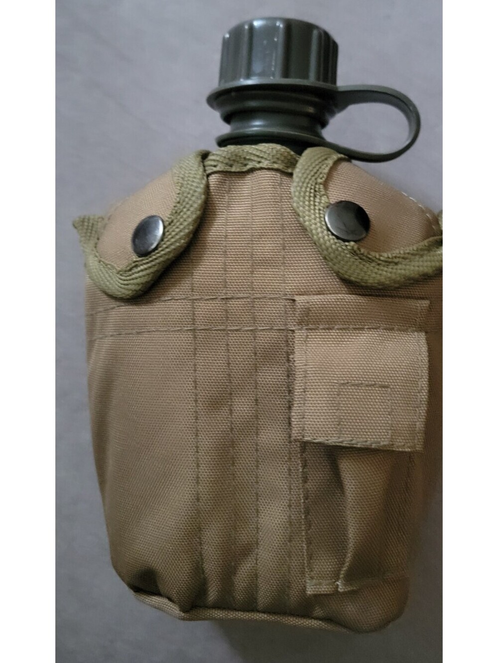 MIL-TEC 1QT Canteen Water Bottle w/ Pouch Carrier Tan Military Tactical